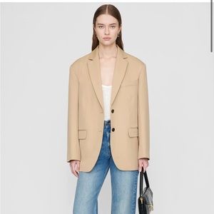 Anine bing Quinn Blazer in deep sand! BOUGHT FOR $550. Please note minor snag.